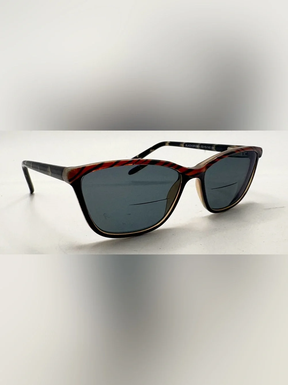 Modern Pause Black Brown Oval Sunglasses Frames Only
